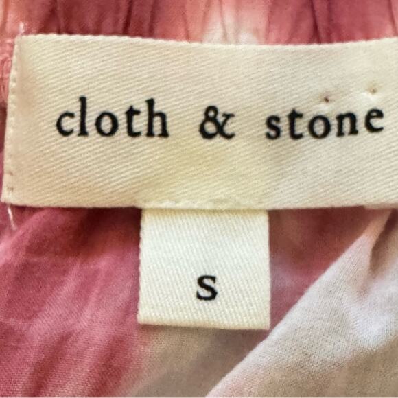 Cloth & Stone fuchsia and white tie-dyed a-line mini skirt size small S
 b17 - Picture 2 of 3